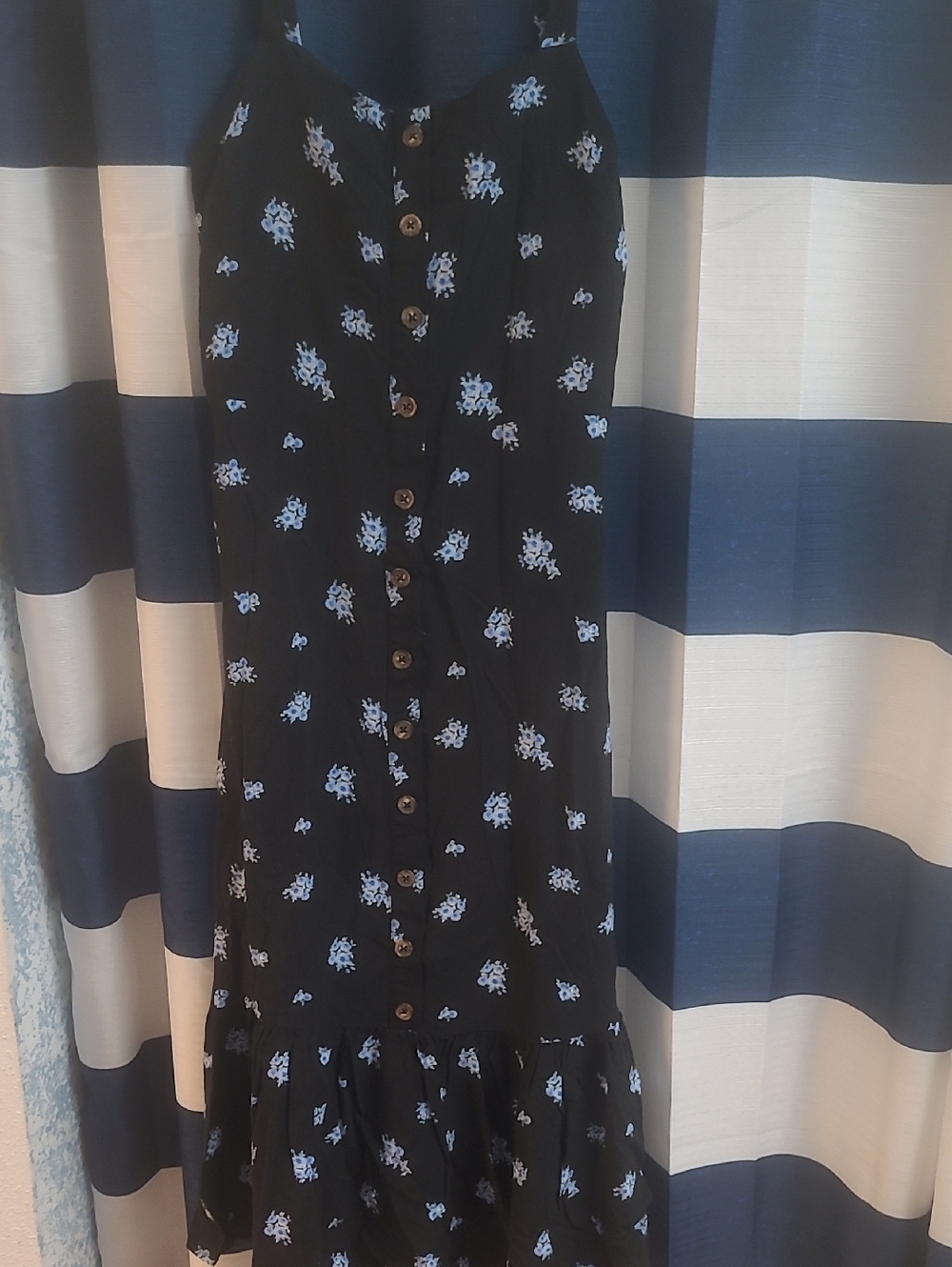 Forever 21 Blue Sundress with Small Blue Flowers